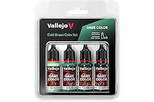 Vallejo Green Cold Green Color Set, 4-Pack