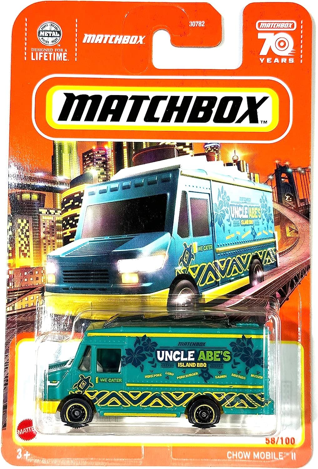 Matchbox, Chow Mobile II, Uncle Abe's Island BBQ, Matchbox 70 Years, 2023, Mint/NrMint