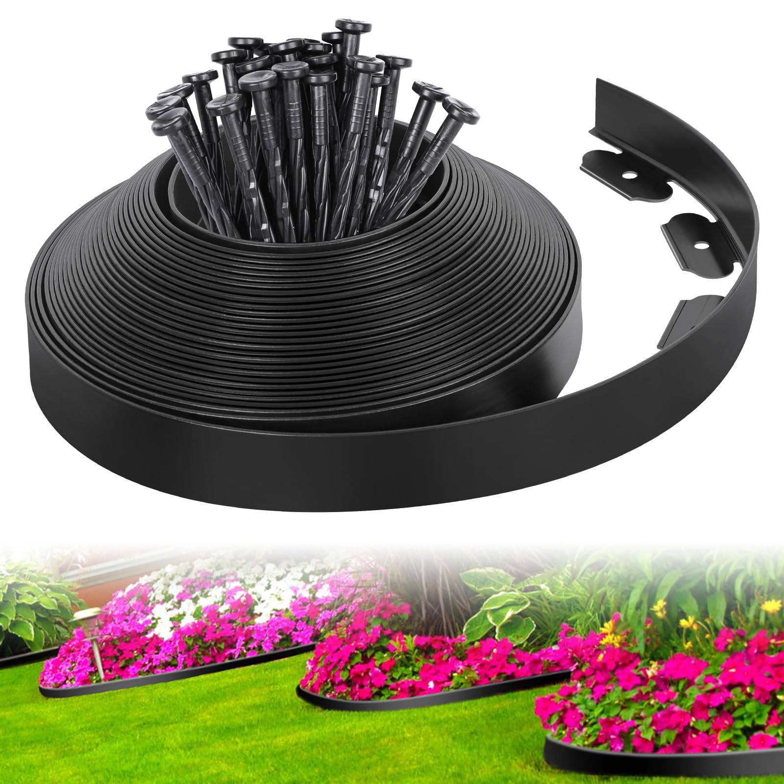 FunFanso 33ft Plastic Edging Kit