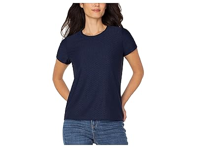 Liverpool Los Angeles Short Sleeve Crew Neck T-Shirts With Rib Trim Women