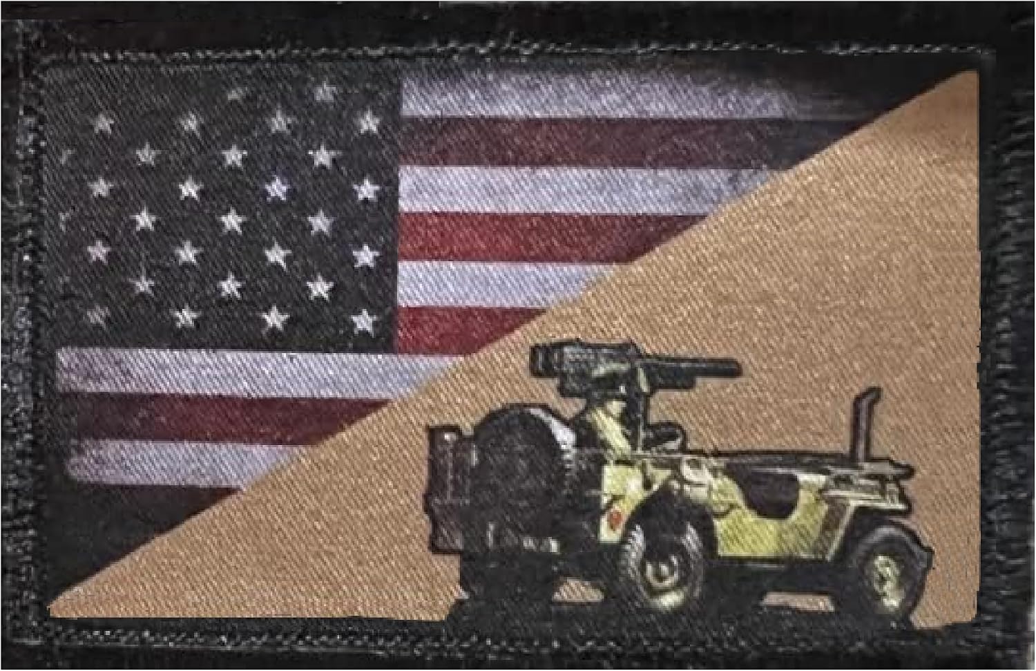 RedheadedTshirts - USA Flag Willys Morale Patch.2x3 HoG503| GPW Bantam 4x4