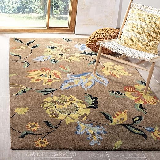 Buy JAUNTY CARPETS Embossed Carved Handmade Export Quality Tuffted Pure