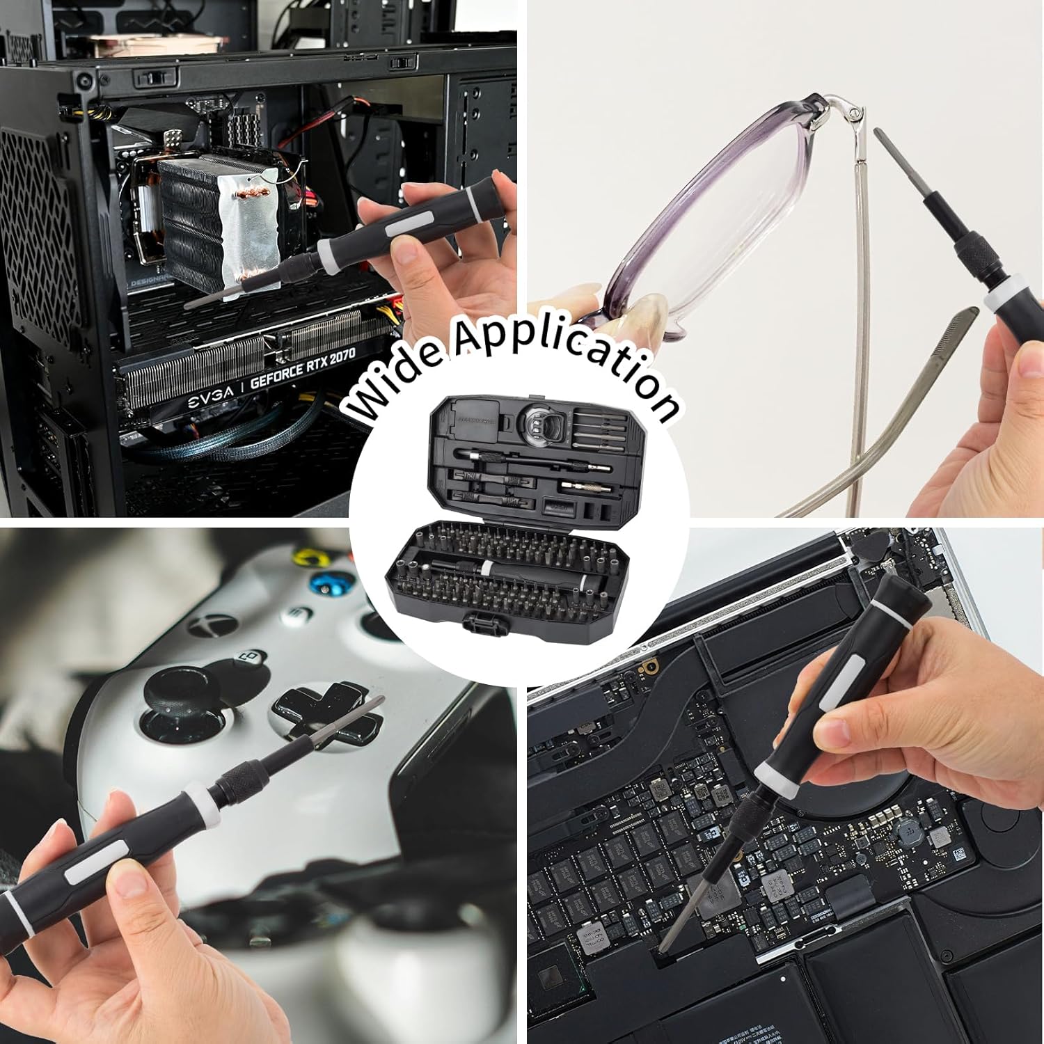 Precision Screwdriver Set with Case - 152 in 1 Precision Screwdriver Kit Repair Tool for Computer Eyeglasses Laptop Phone Watch with Multi Screw Bits