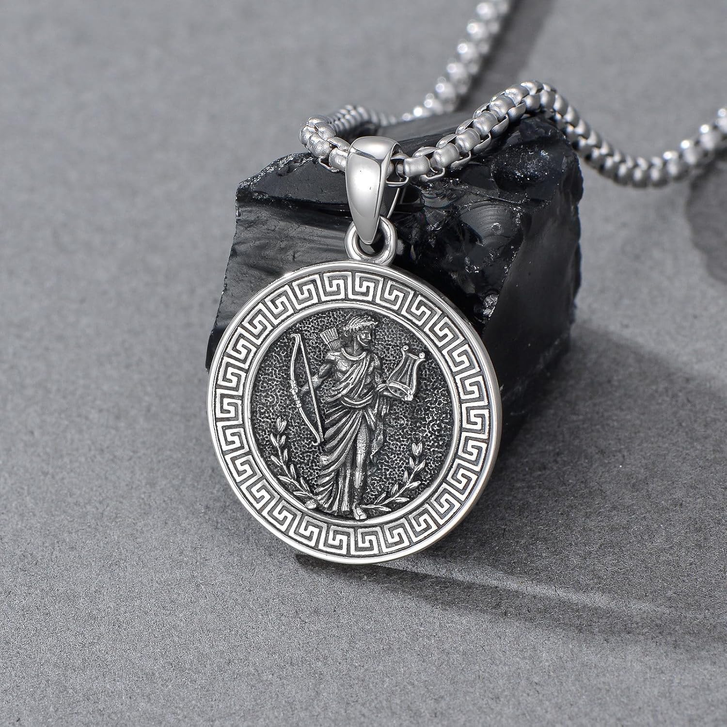 Athena/Medusa/Artemis/Apollo/Hecate/Zeus/Poseidon/Sisyphus Necklace 925 Sterling SIlver Greek Mythology Pendant Jewelry for Men Women Gifts - Image 3