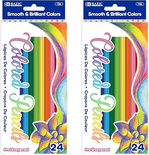 Miniatura 8 de Lápiz de 24 colores BAZIC