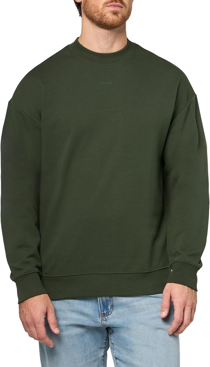 HUGO womens Small Logo French Terry Sweatshirt