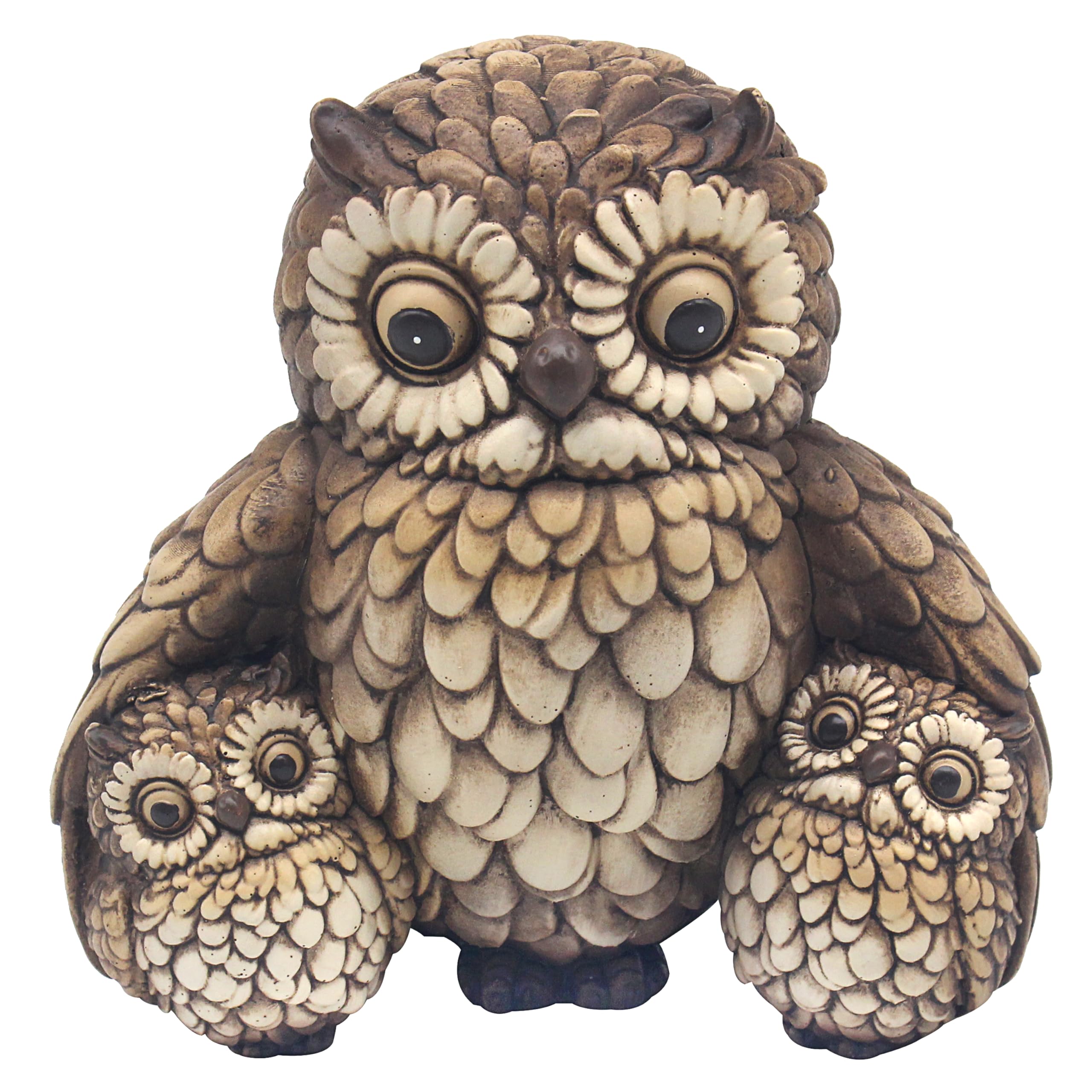 Lesser & Pavey Hooters Owl With Babies Home Decor Figurines & Ornaments For Home & Office | Decorative Home Accessories Statues For Indoor & Outdoor | Lovely Gifts for Women & Men