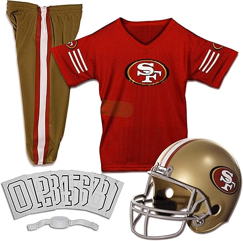 Miniatura 236 de Franklin Sports - Conjunto de uniforme de la NFL para niños y niñas; uniforme de fútbol americano juvenil, incluye casco, camiseta y pantalones
