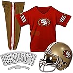 Franklin Sports NFL San Francisco 49ers Youth Licensed Deluxe Uniform Set, Large