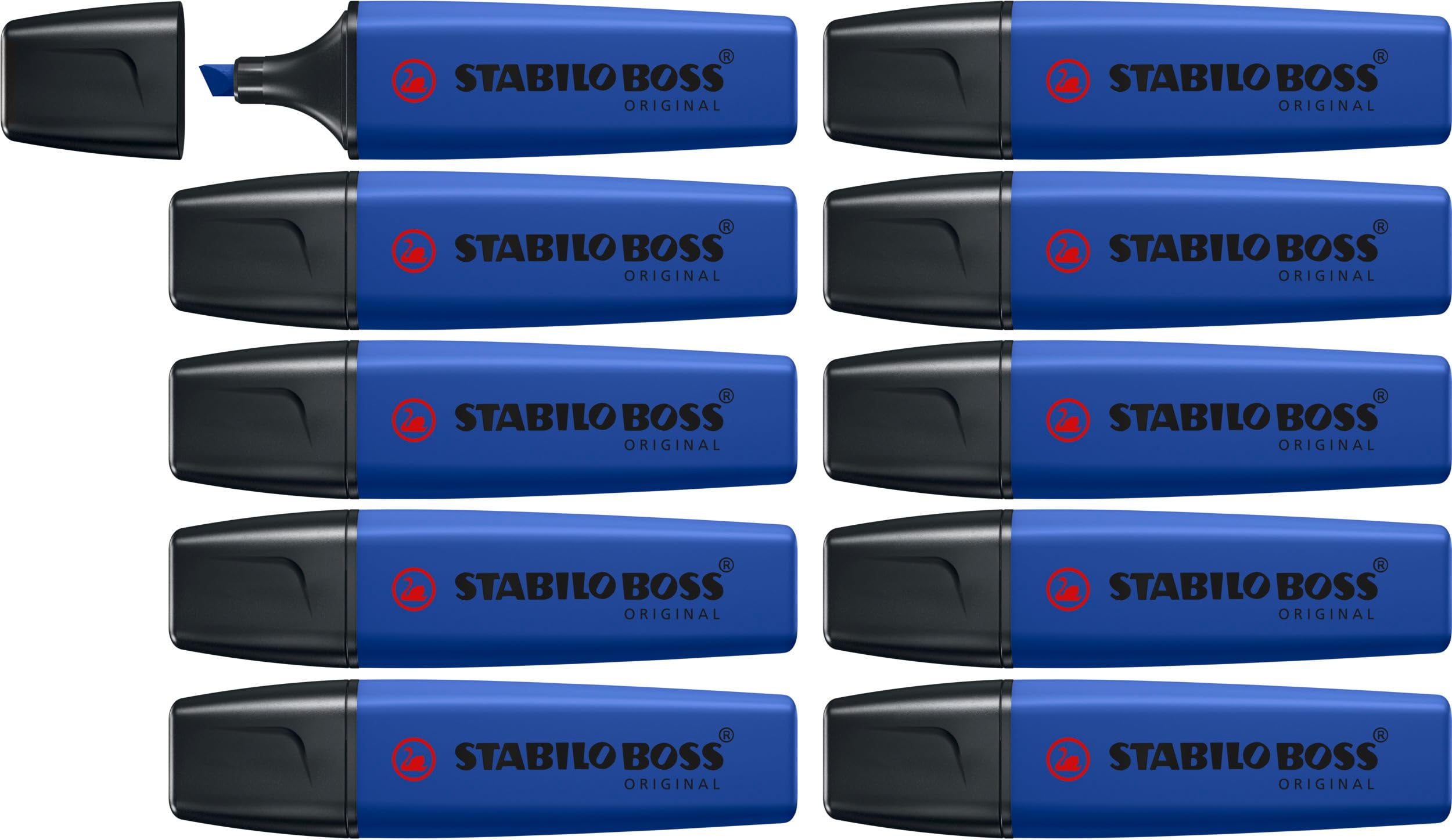 STABILO BOSS ORIGINAL NatureCOLORS Wildflower - Highlighter - Pack of 10 - Ultramarine