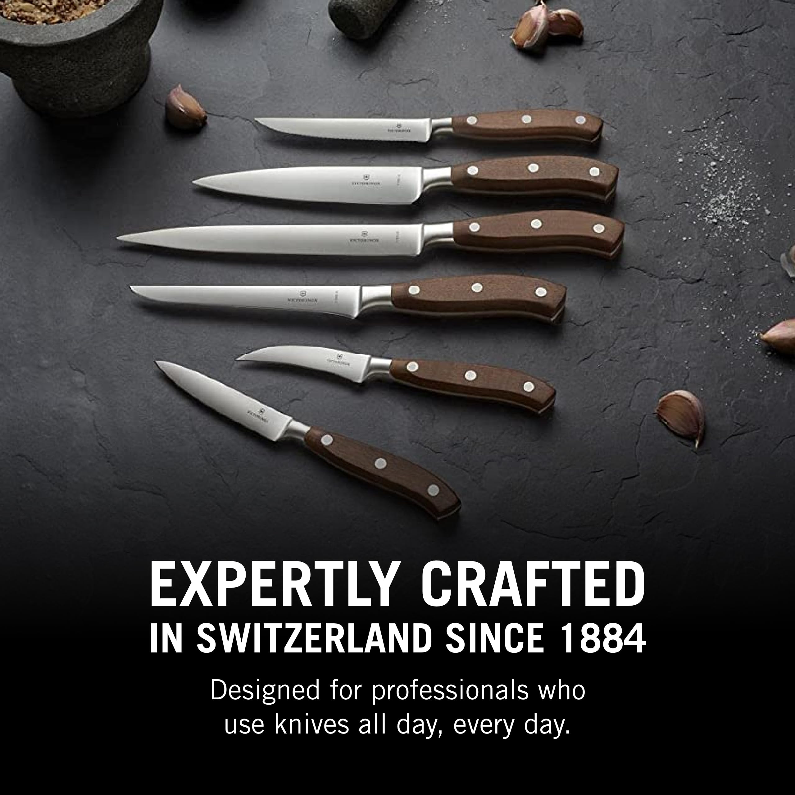 Victorinox Tranchiermesser, Ahorn modifiziert, 22 cm, Geschenkverpackung, Braun