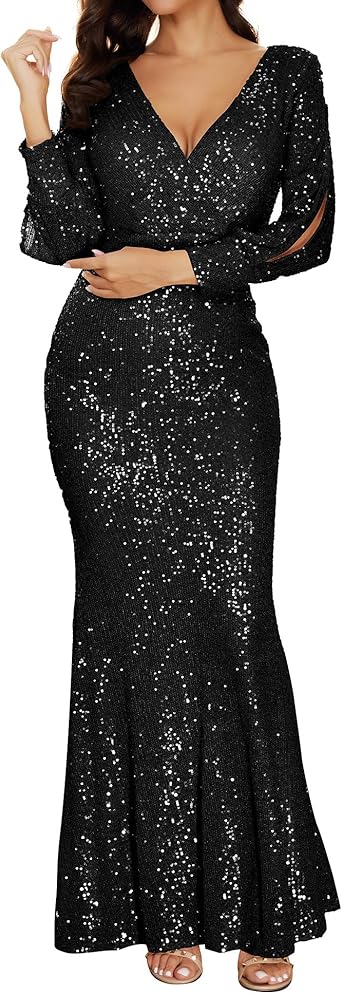 long sleeve glitter