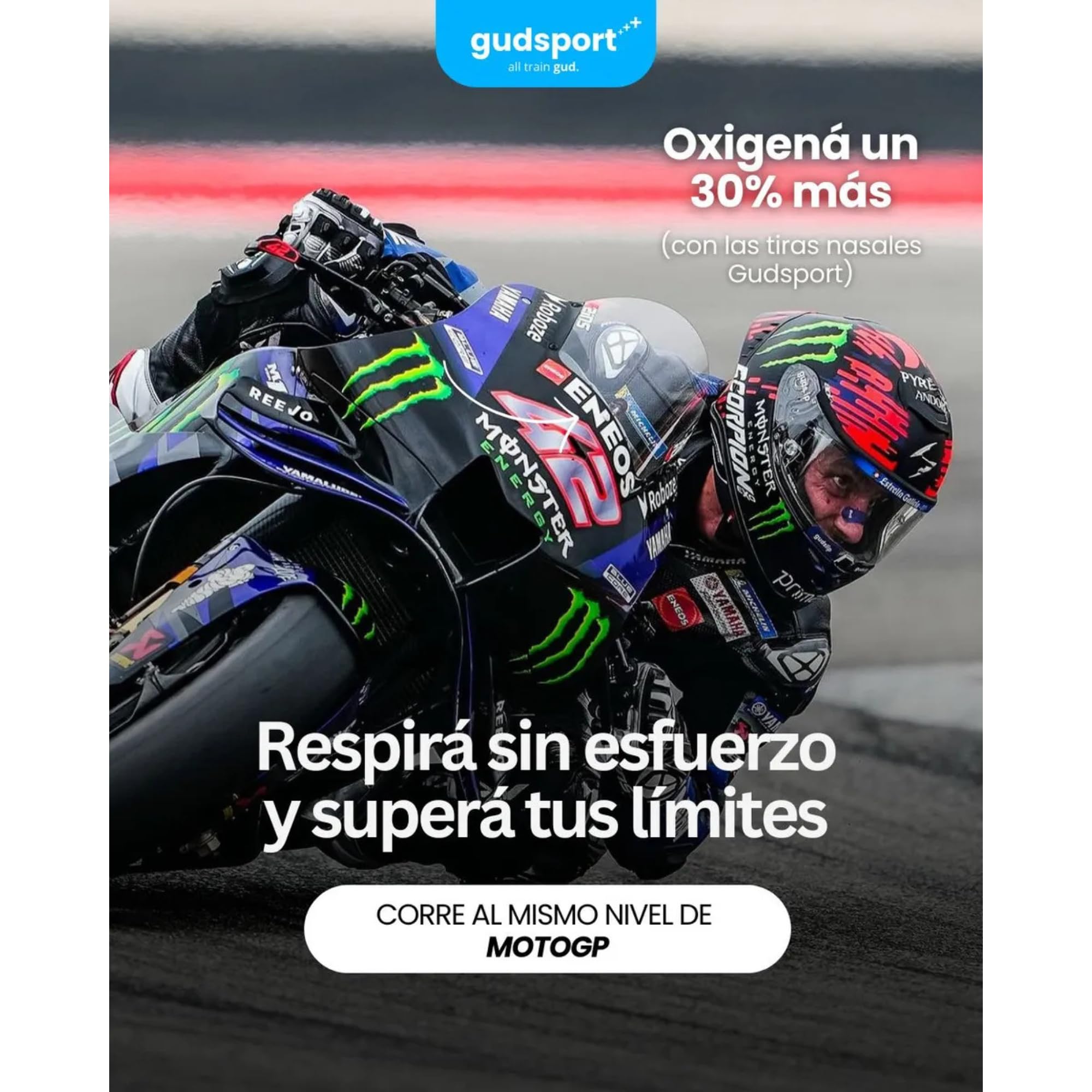 Gudsport Nose Strips - Gudslip® – Suministro de 30 Días para mejorar tu Respiración y Rendimiento Deportivo durante Entrenamientos y Actividades Intensas (Transparente)