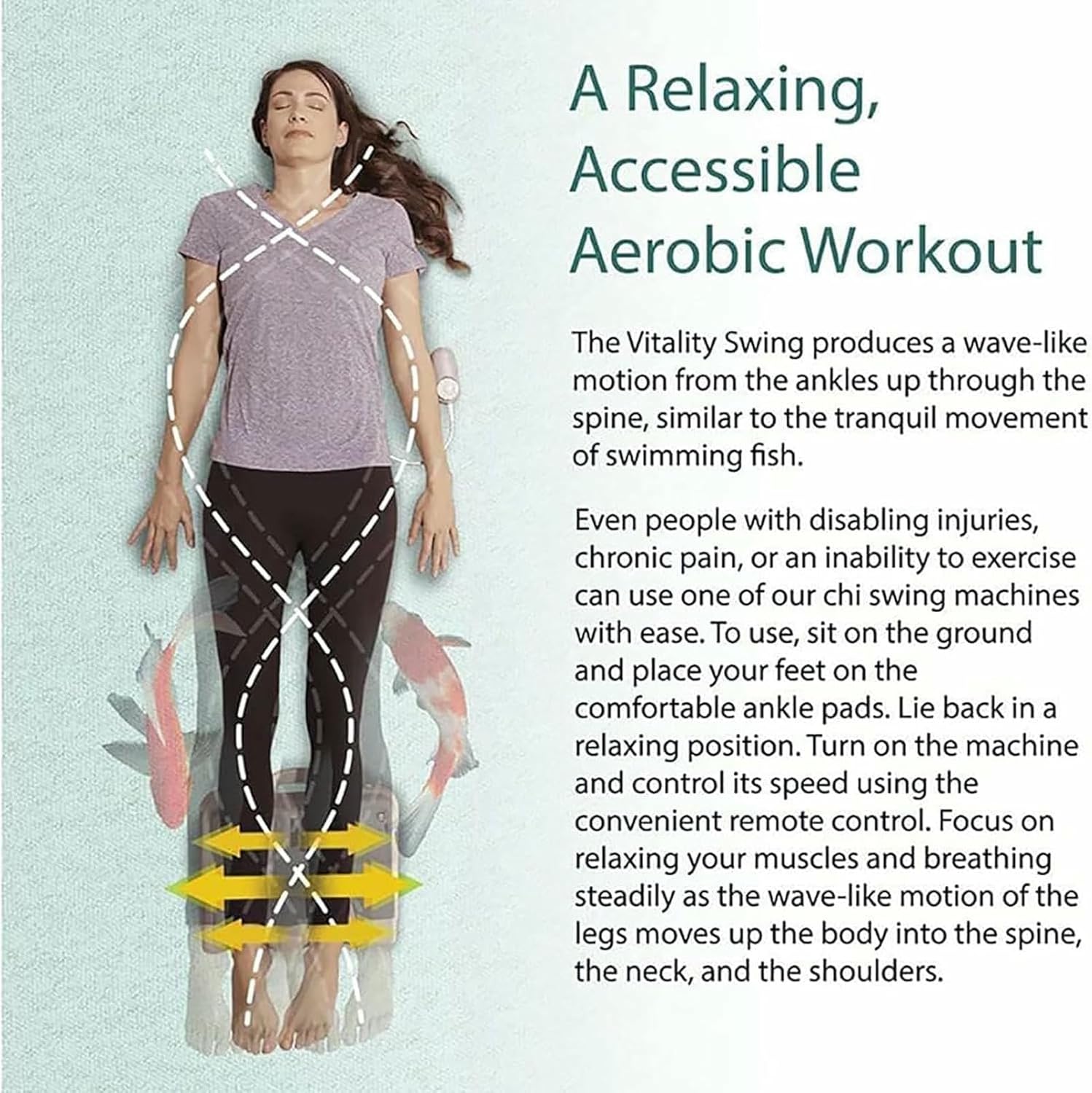 Relax Leg Exercise Physiotherapy Age, Swing Foot, Fitness Blood Chi Machine, Swing Exercise Machine for Passive Aerobic Fitness