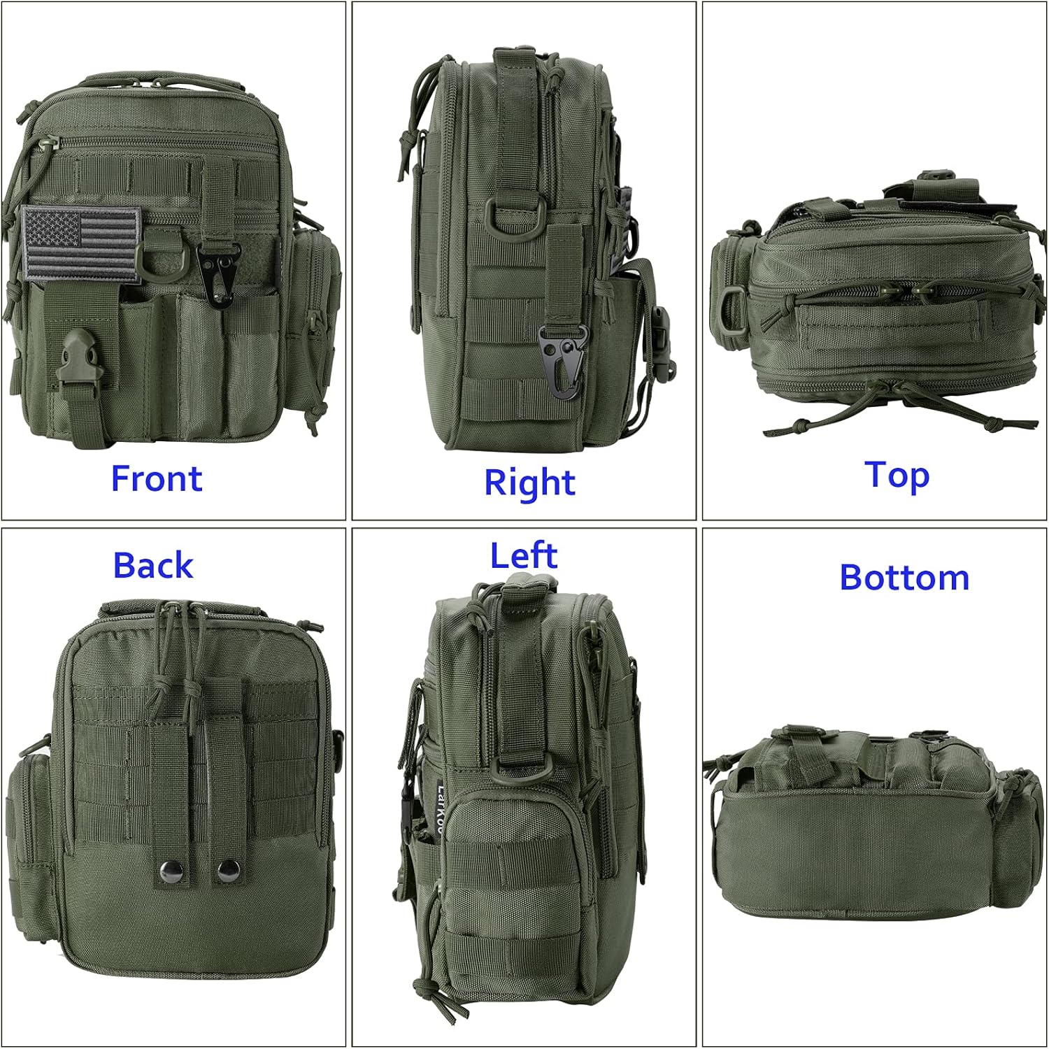 Tactical Handgun Shoulder Strap Messenger Bag Gun Ammo Holster Concealed Carry Pistol Pouch Padded Military Fanny Pack Range Bag for Shooting Hunting