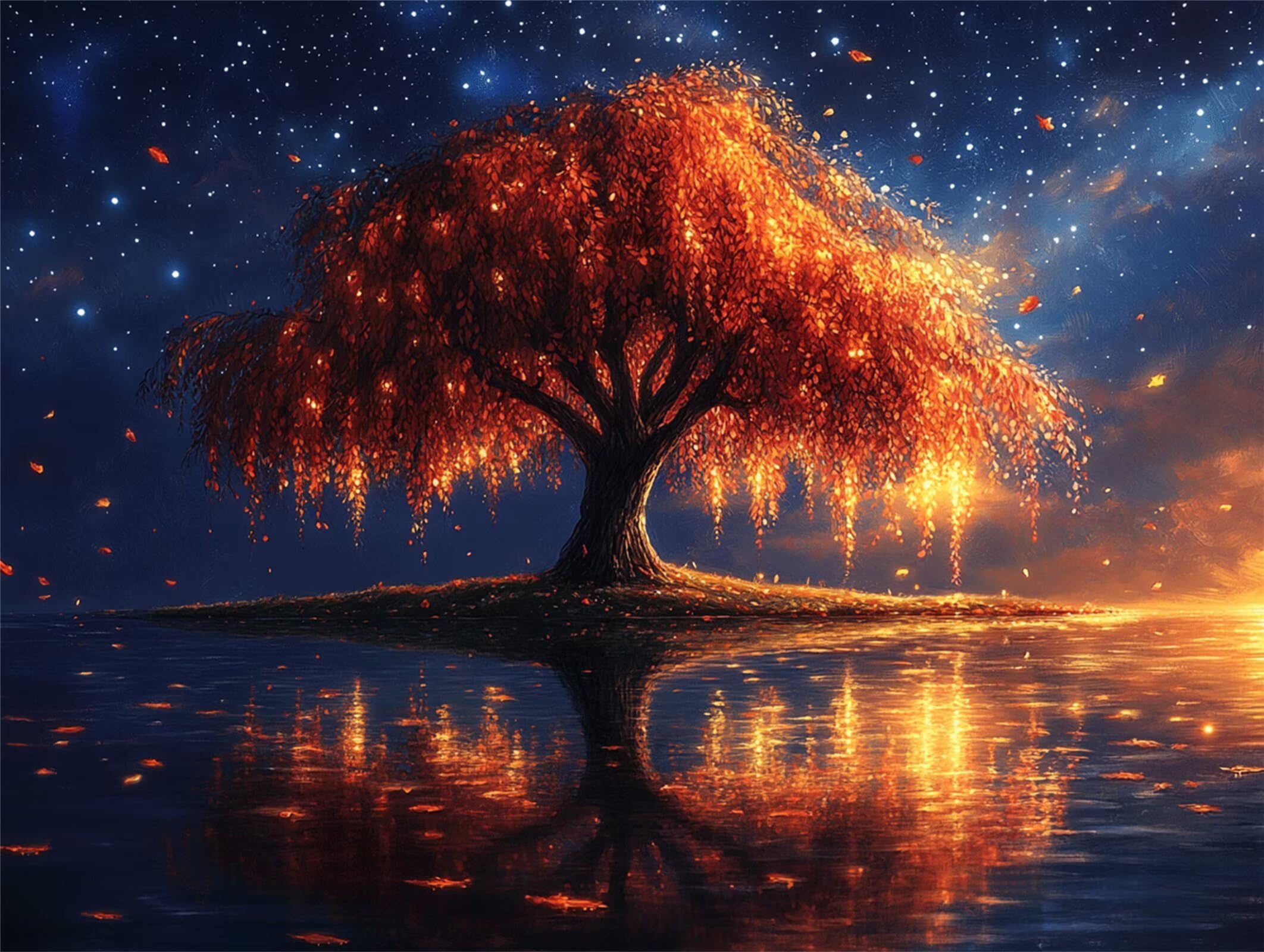 Puzzle dla dorosłych 2000, gwiaździste niebo, 99 x 70 cm, n-796