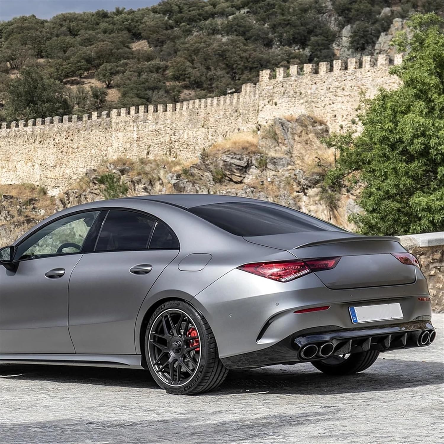 Cars Compatible for Benz CLA Class C117 C118 CLA200 CLA260 CLA45 AMG 2013-2023(Carbon Fiber Look)