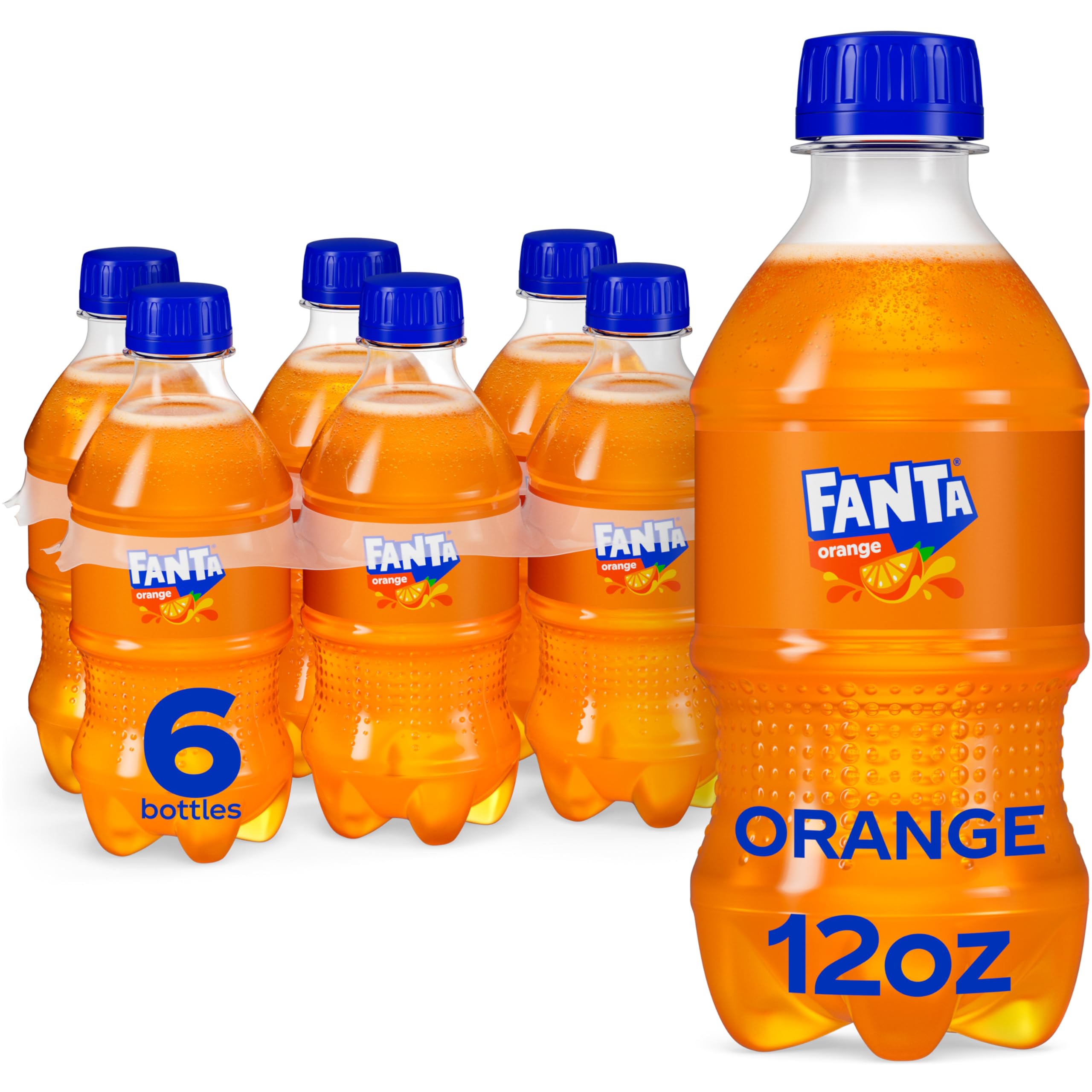 Fanta Orange Soda Soft Drink, 12 fl oz Bottles, 6 Pack