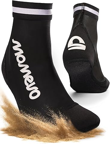 Calcetines de voleibol de playa Beachmates – Calcetines de playa protectores de neopreno y elastano – protección ideal contra el frío y el calor, Negro, 37-38