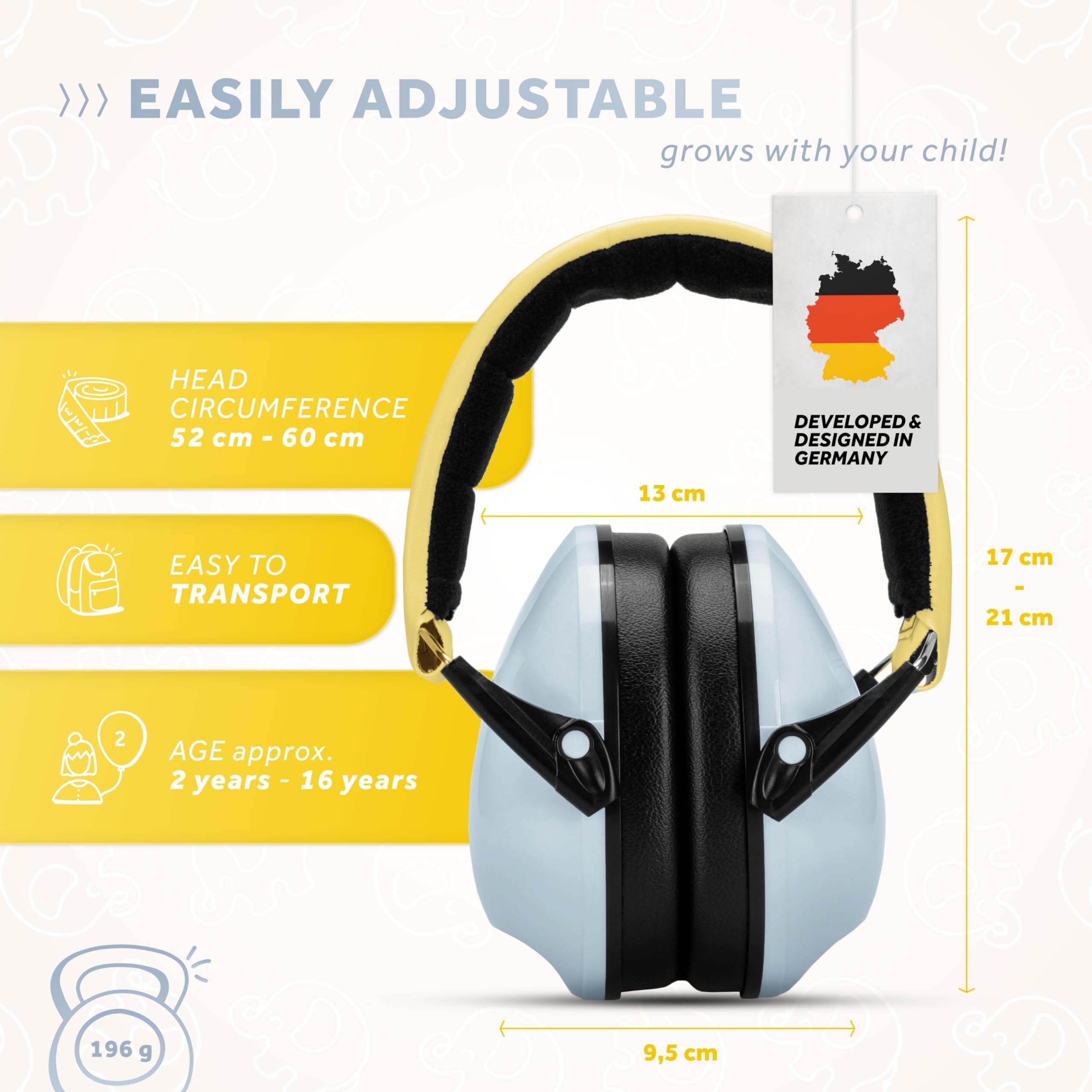 Schallwerk ® Ear defenders Kiddies, Rocket Ice - Image 4