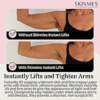 Vista 2 de Skinnies - Cinta de brazo patentada y fabricada en Estados Unidos, cinta de levantamiento de brazos para brazos flácidos, invisible y resistente al