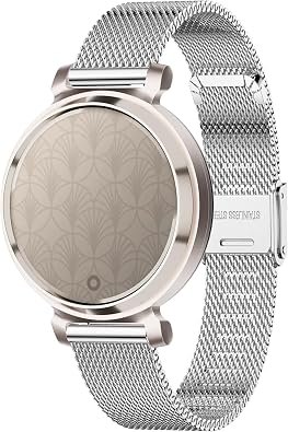 Compatible for Garmin Lily 2 Watch Band, 14mm Metal Mesh Women Replacement Strap Compatible for Garmin Lily2 Bands