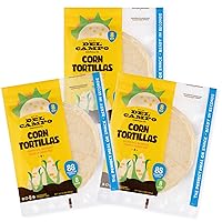 Vista 1 de Del Campo Tortillas de Maíz Suave 8 Pulgadas Redondas. 100% Natural, Sin Gluten y Auténtica Comida Mexicana de Maíz. Muchas opciones de porción