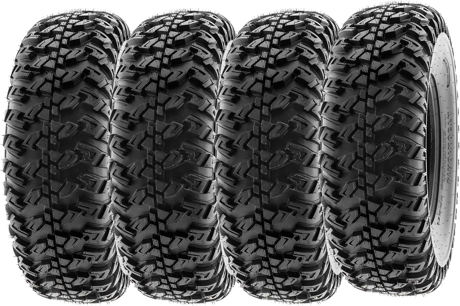 SunF ATV Tires 30x10R14 30x10x14 Loose Over Hardpack 8 PR A045 - SET of 4