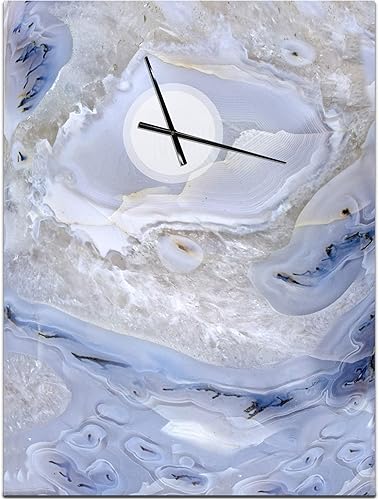 Reloj de pared moderno con diseño de ágata, para el hogar, dormitorio, baño, oficina, sala de estar