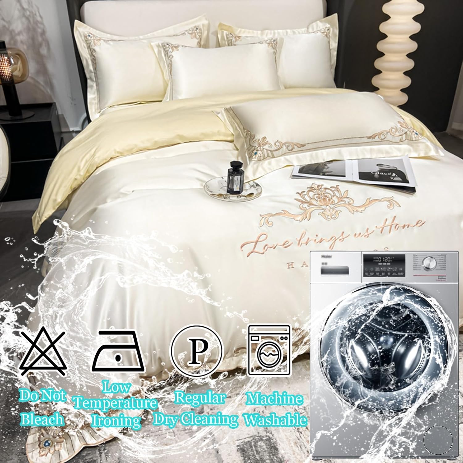 ACME アクメファニチャー 掛け布団カバー ダブルサイズ ストライプ