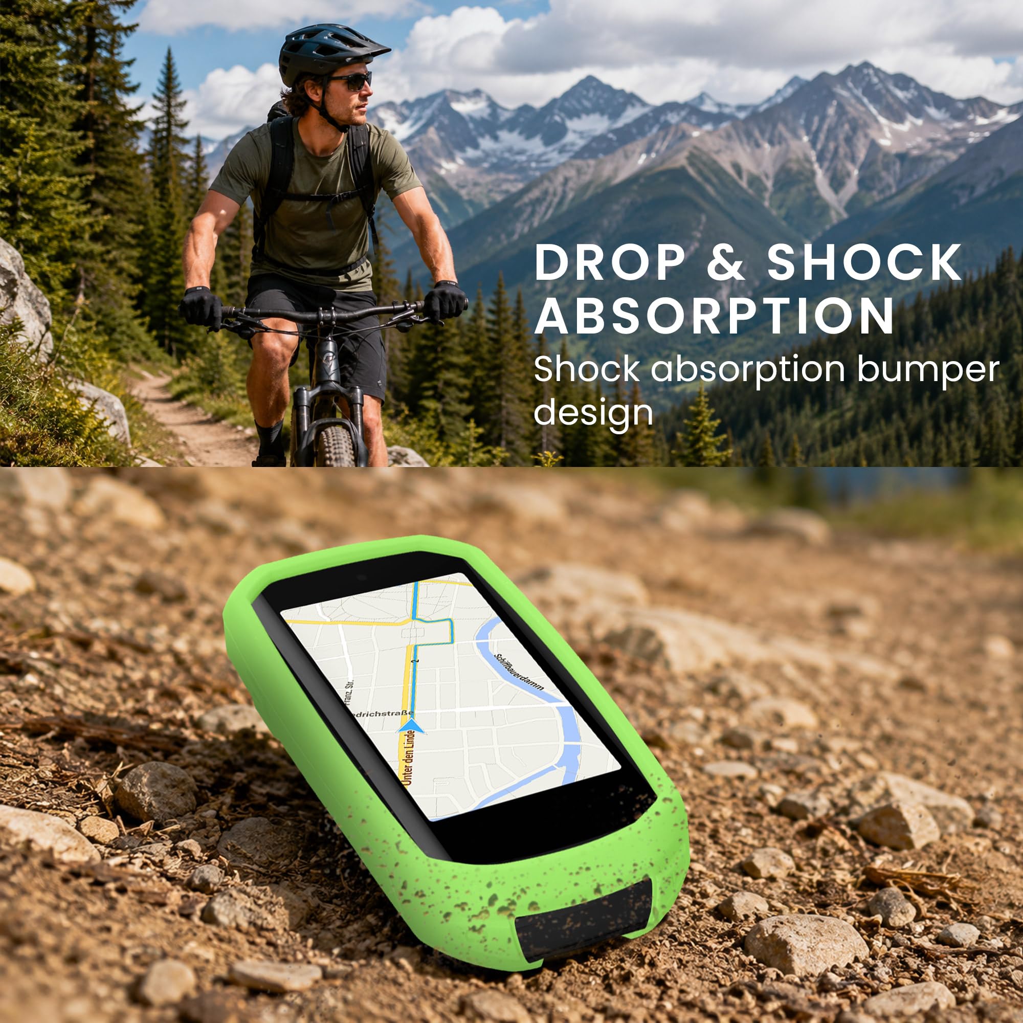 kwmobile Etui kompatybilne z Garmin Edge 1050 - silikonowe etui na rower GPS