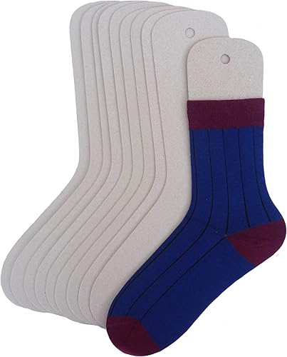 Miniatura 8 de TATYZ Insertos de cartón para calcetines, bloqueadores de formularios, moldeador de calcetines y organizador para almacenamiento o exhibición, 10