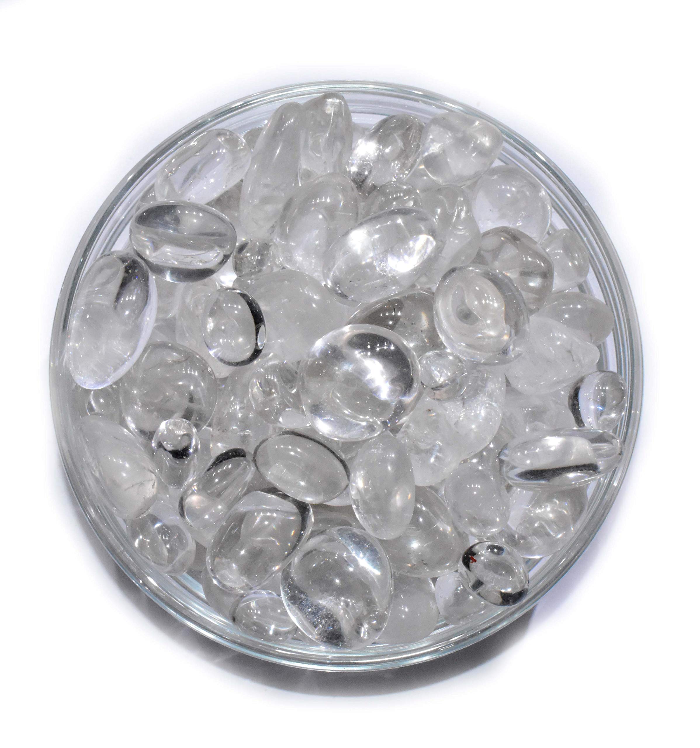 Pyramid Tatva Tumble - Clear Quartz Crystal Stone 6 Pieces Natural Chakra Balancing Crystal Healing Stone (B07QYVVQP6) Amazon Price History, Amazon Price Tracker