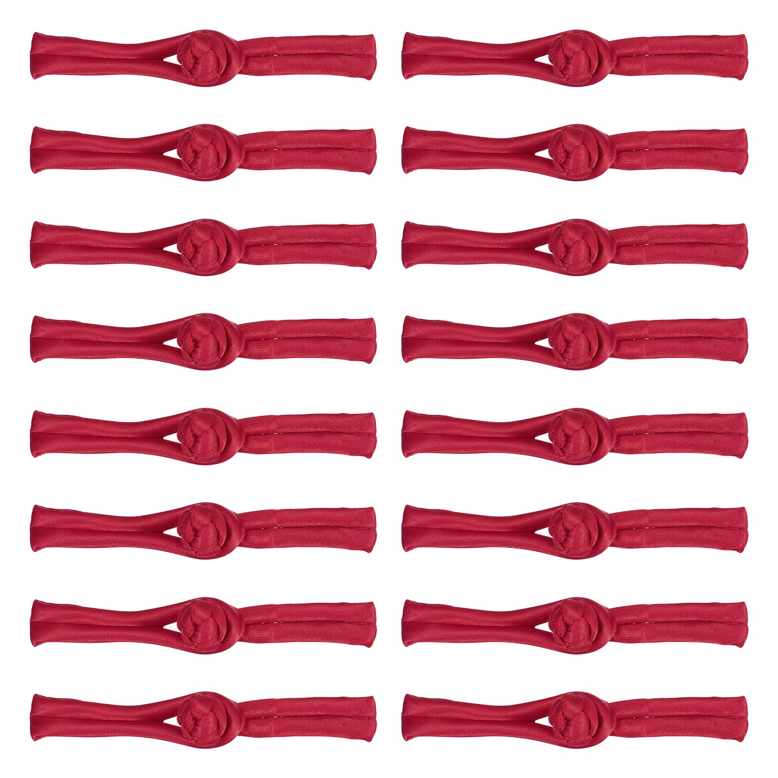 sourcing map 16 Pairs Chinese Knots Frog Buttons Closure Date Red Sewing Buttons Fasteners for DIY Sewing Coats Cloak Sweater Bridal Costume Outfit, 3.54x0.47 Inch