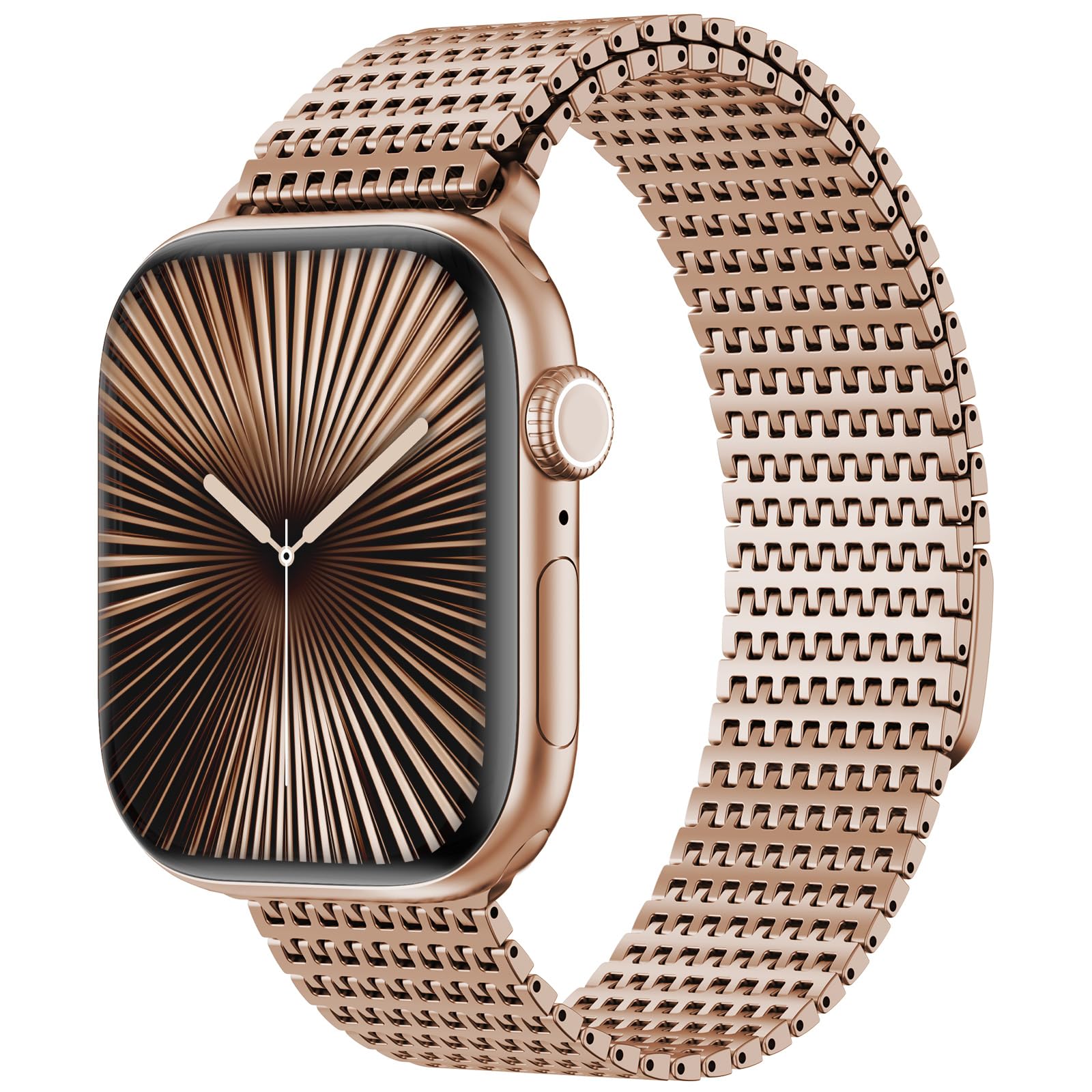 Magnetic Mesh Loop for Apple Watch Band Ultra 3/2/1 Band 49mm 46mm 45mm 44mm 42mm 40mm 41mm 38mm Men Women, Stainless Steel Adjustable Metal Strap for iWatch Series 11 10 9 8 7 6 5 4 3 2 1 SE