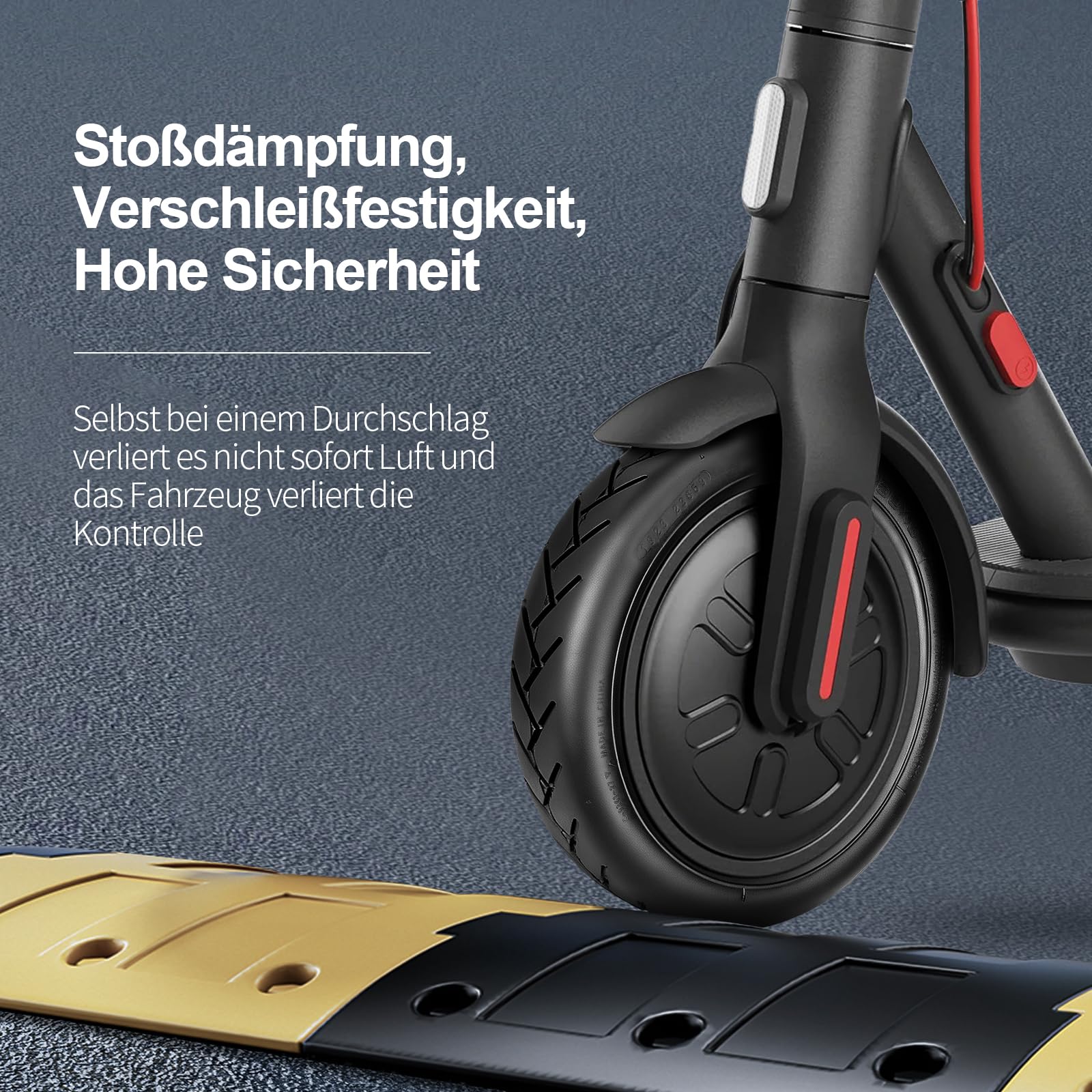 250x54 schlauchloser Reifen 10 Zoll Tubeless Reifen für Xiaomi 4Pro/4Lite Elektroroller Zubehör Explosionsgeschützte Verdickte Straßenreifen Ersatzräder (1 Stück)