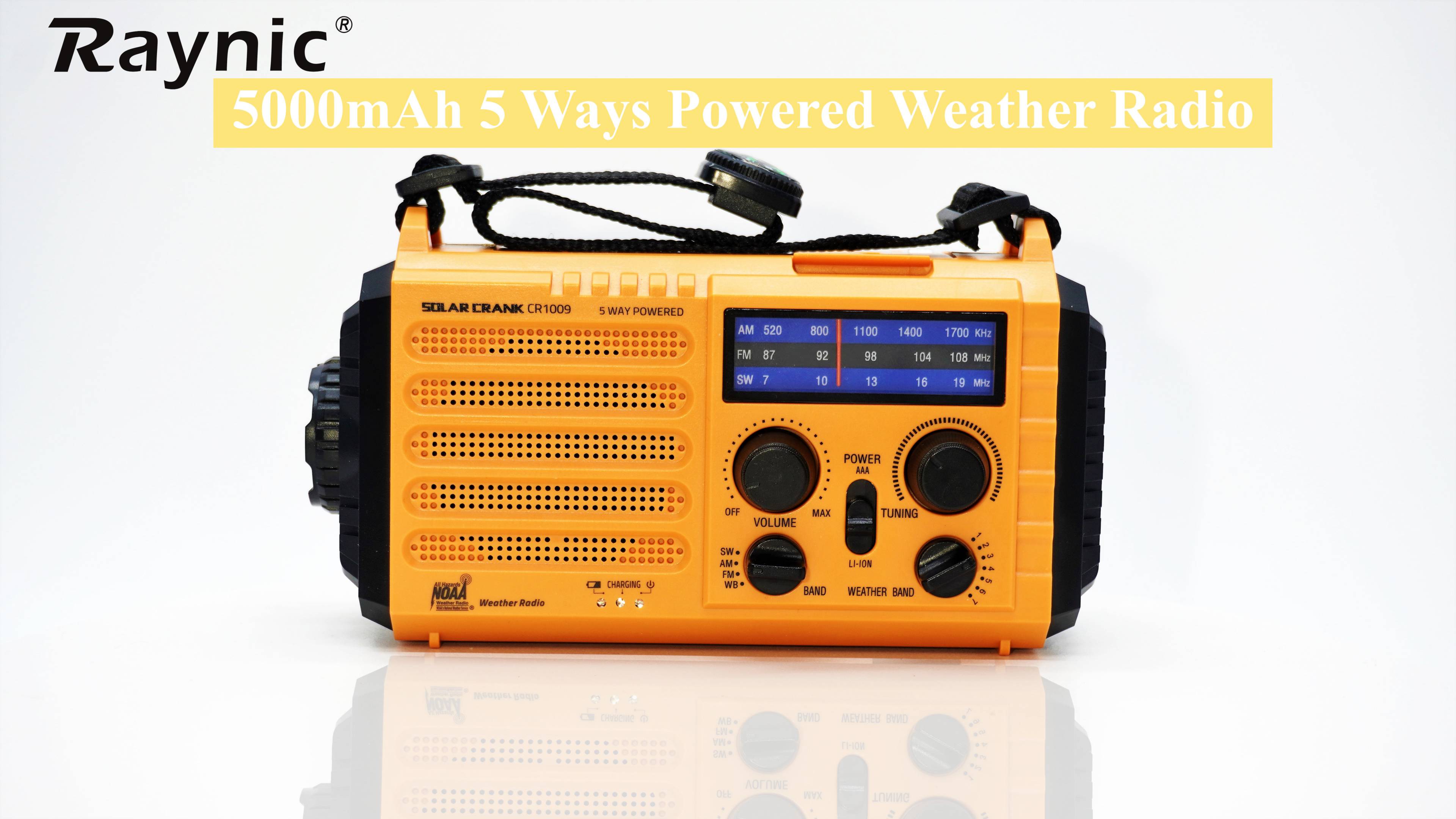 Amazon.com: Raynic Weather Radio, 5000mAh/18500mWh NOAA Weather