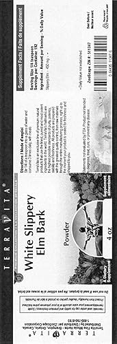 Miniatura 2 de Polvo de corteza de olmo resbaladizo blanco (4 oz, ZIN 511347)