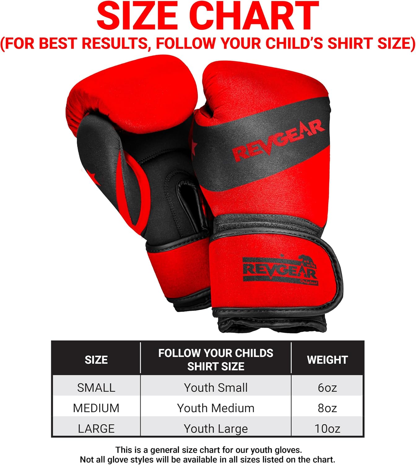 Revgear Elevate Washable Kids Boxing Gloves | Ideal for Kids | Perfect for MMA, Martial Arts, Krav MAGA Training