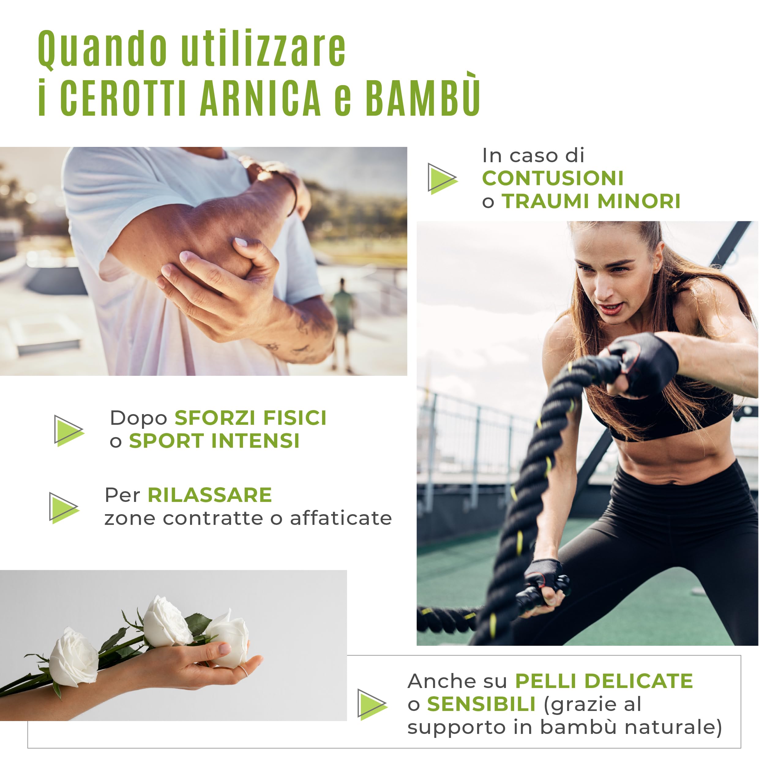 NeoArnica Bamboo Patch - Cerotto all'Arnica Montana in fibra di bambù per il sol