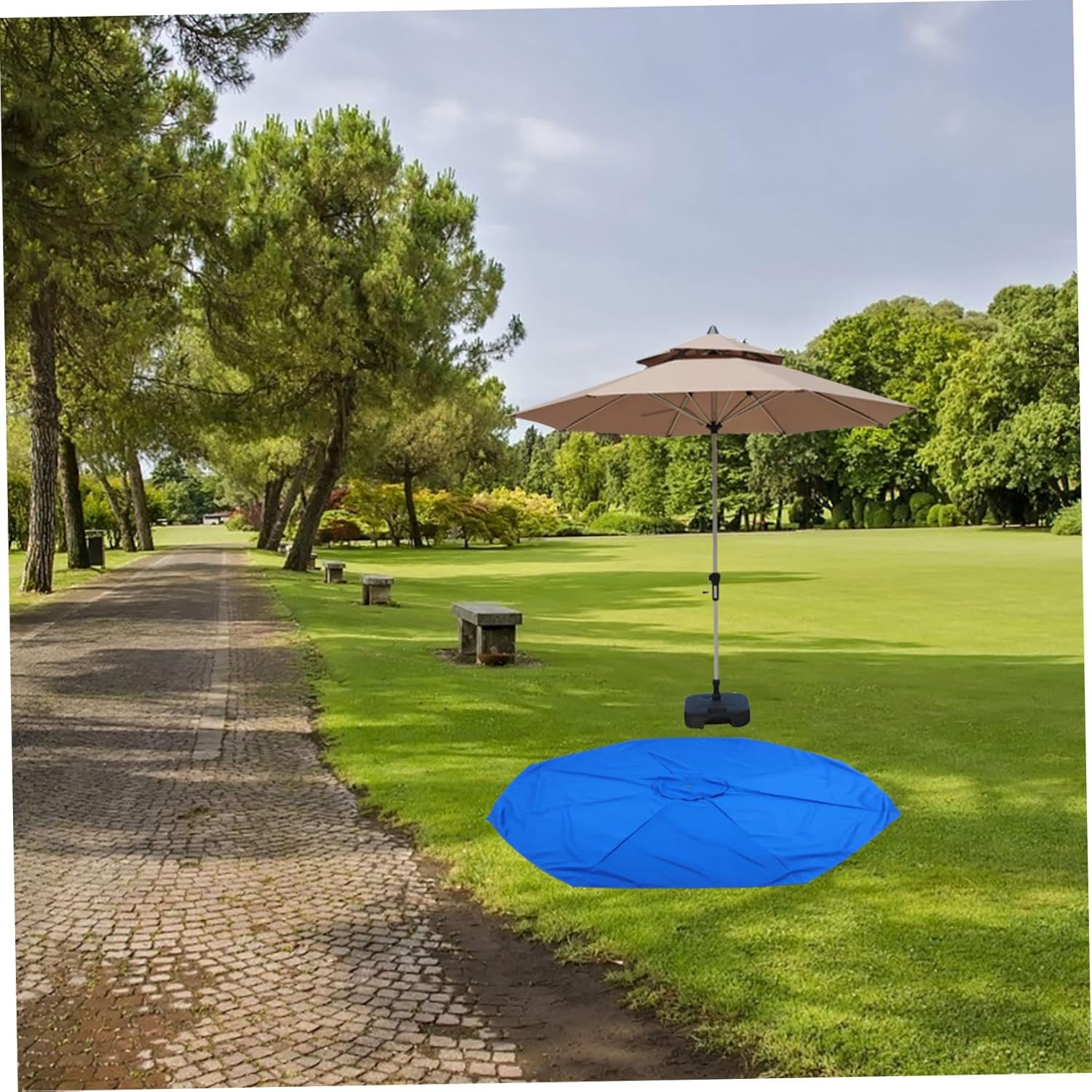 Parasol Replacement Umbrella Cloth Garden Umbrella Canopy Sunproof Canopy Garden Patio