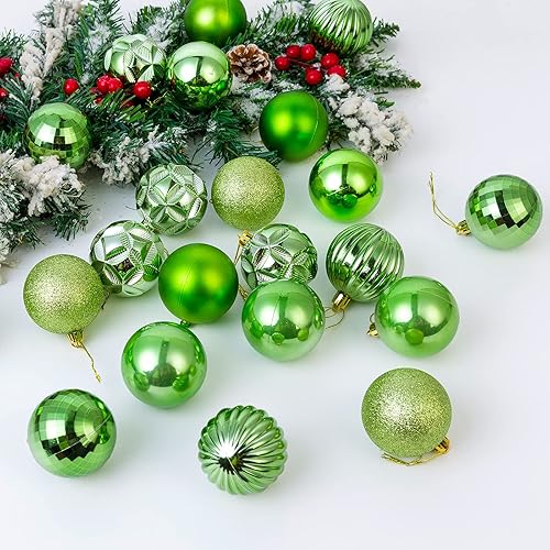 Miniatura 8 de AMS Mini adornos de bola de Navidad de 34 quilates, decoraciones de fiesta, inastillables, colgantes para decoración de árbol de Navidad (1.57