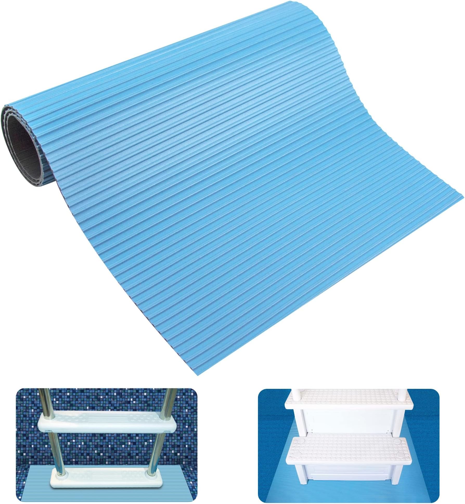 HydroTools by Swimline Protective Pool Ladder Mat and Pool Step Pad