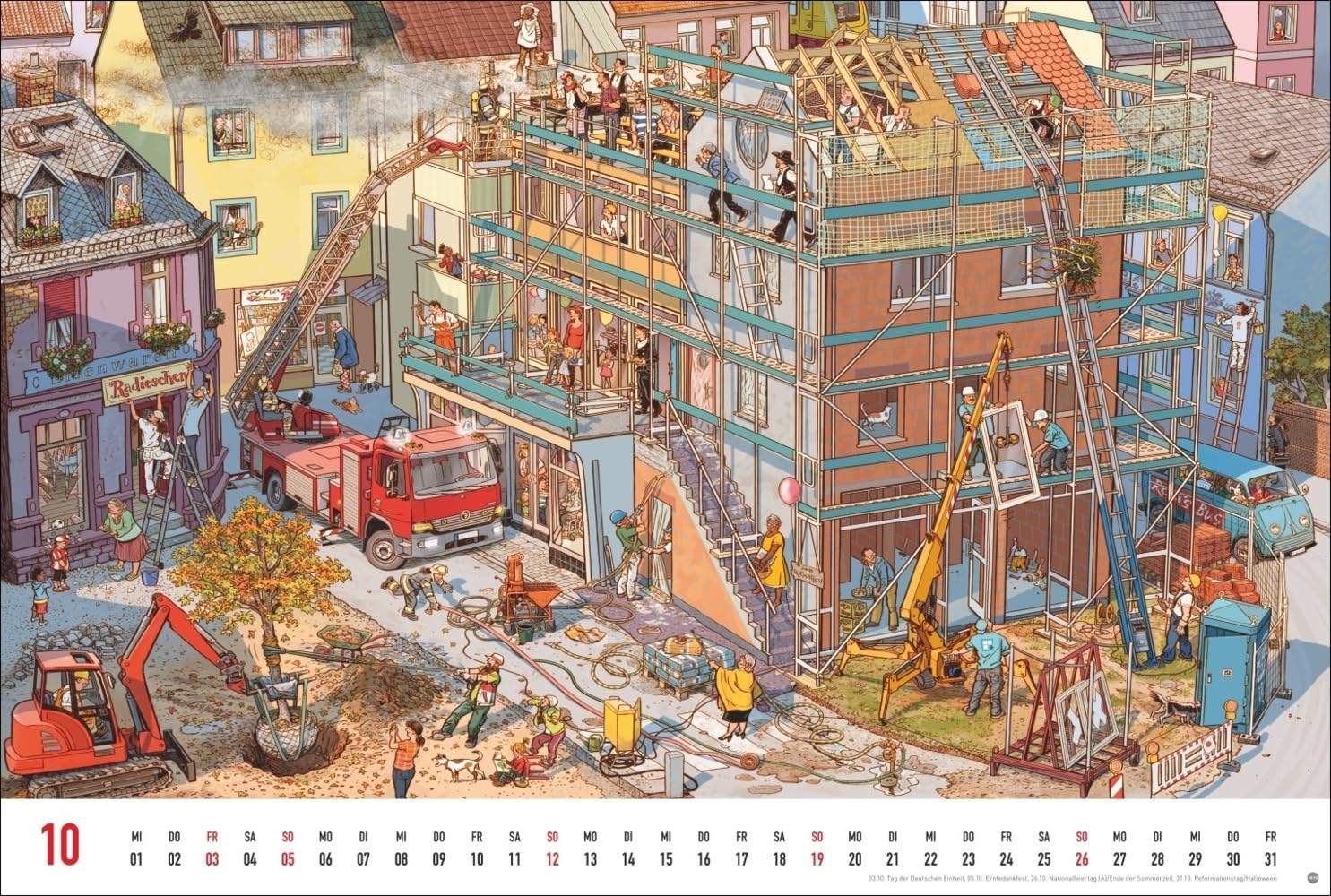Göbel & Knorr Wimmelbilder Edition Kalender 2025: Großer Wandkalender mit 12 spannenden Wimmelbildern zum Entdecken. Göbel & Knorr Kalender mit Suchbildern für Groß und Klein.