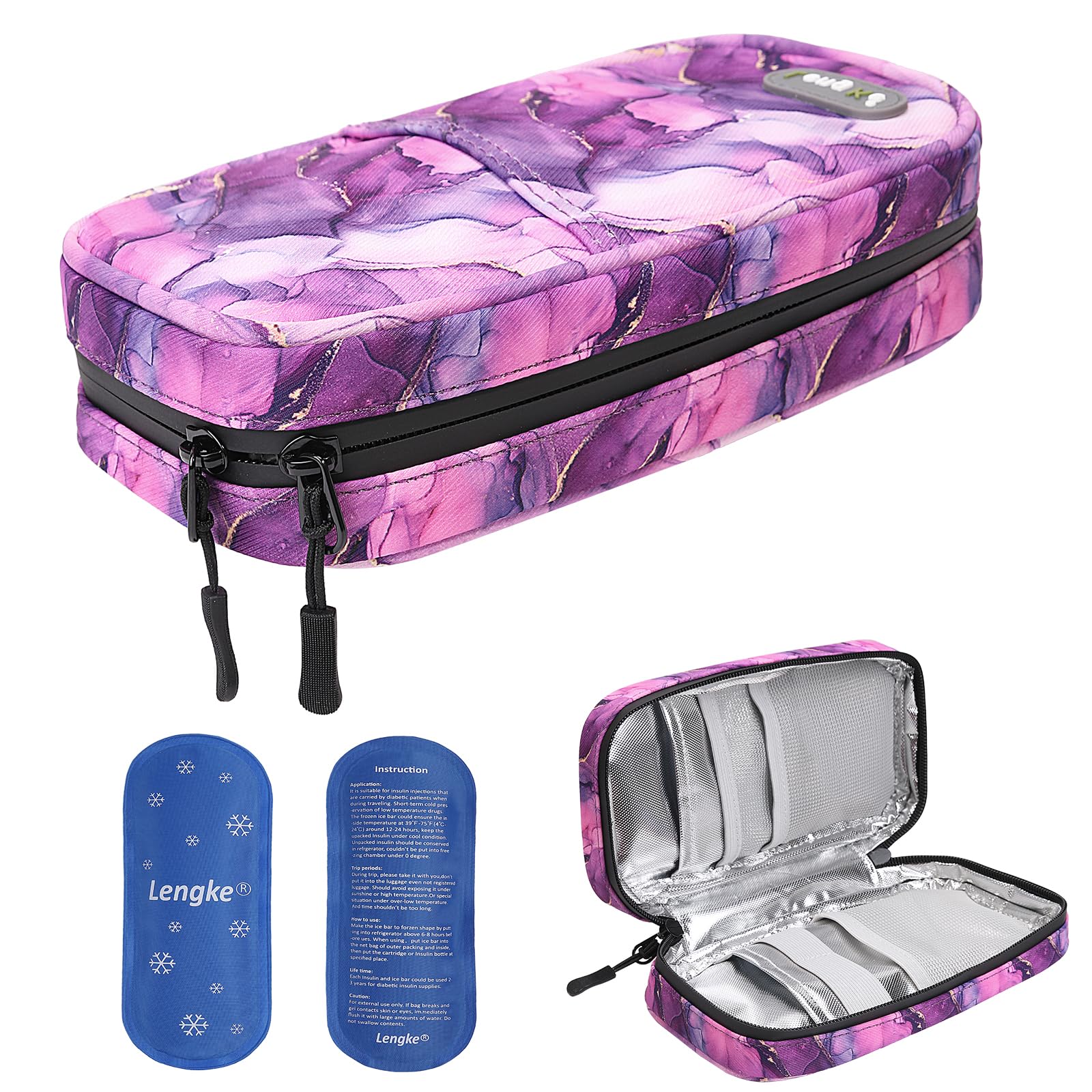 JAKAGO Waterproof Insulin Cooler Travel Case,Lightweight and Super Strong Insulation Insulin Pen Case