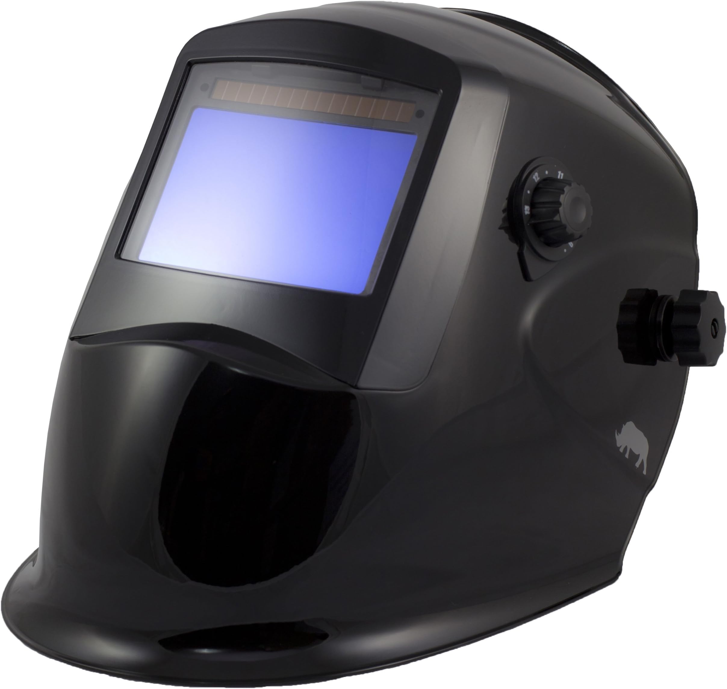 Rhino Large View Auto Darkening Welding Helmet (Black)