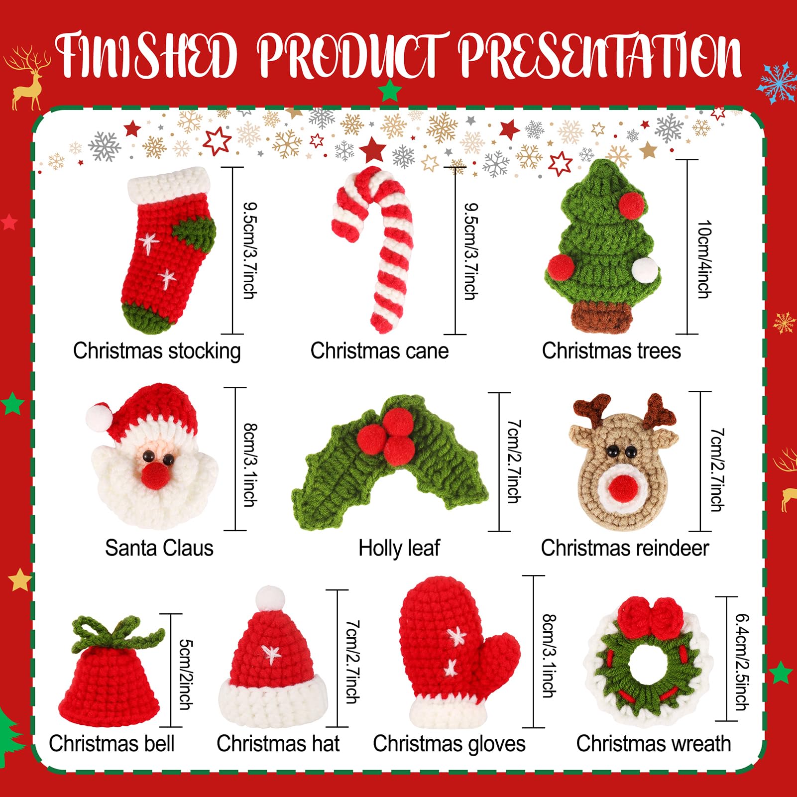 Beginner Crochet Christmas Kit - Easy DIY Craft -4