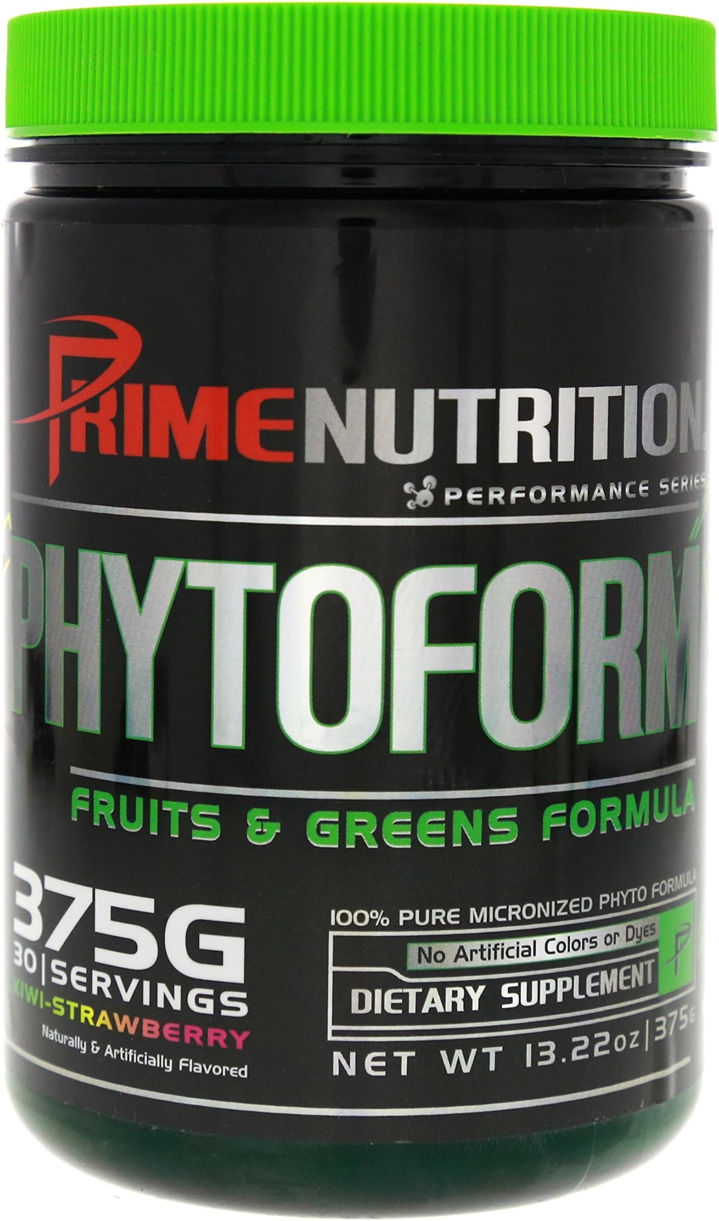 Phytoform | Fruits & Greens | Prime Nutrition | 375g | 30 Servings (Kiwi-Strawberry)