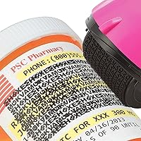 Vista 8 de Guard Your ID Wide Advanced Roller 2.0 - Sello de seguridad para prevención de robo de identidad, color rosa