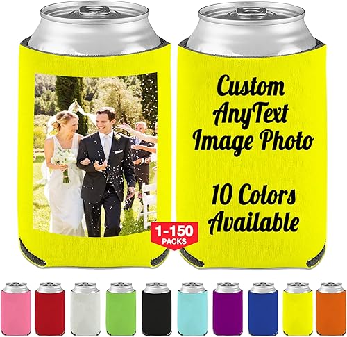 Miniatura 10 de Hasta 150 fundas personalizadas para latas, enfriador de cerveza a granel, enfriador de latas personalizado, soporte para botellas de bebidas con